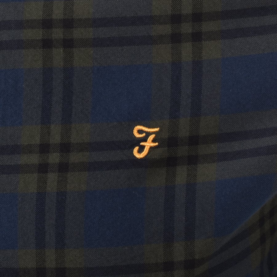 Image number 3 for Farah Brewer Check Shirt Evergreen