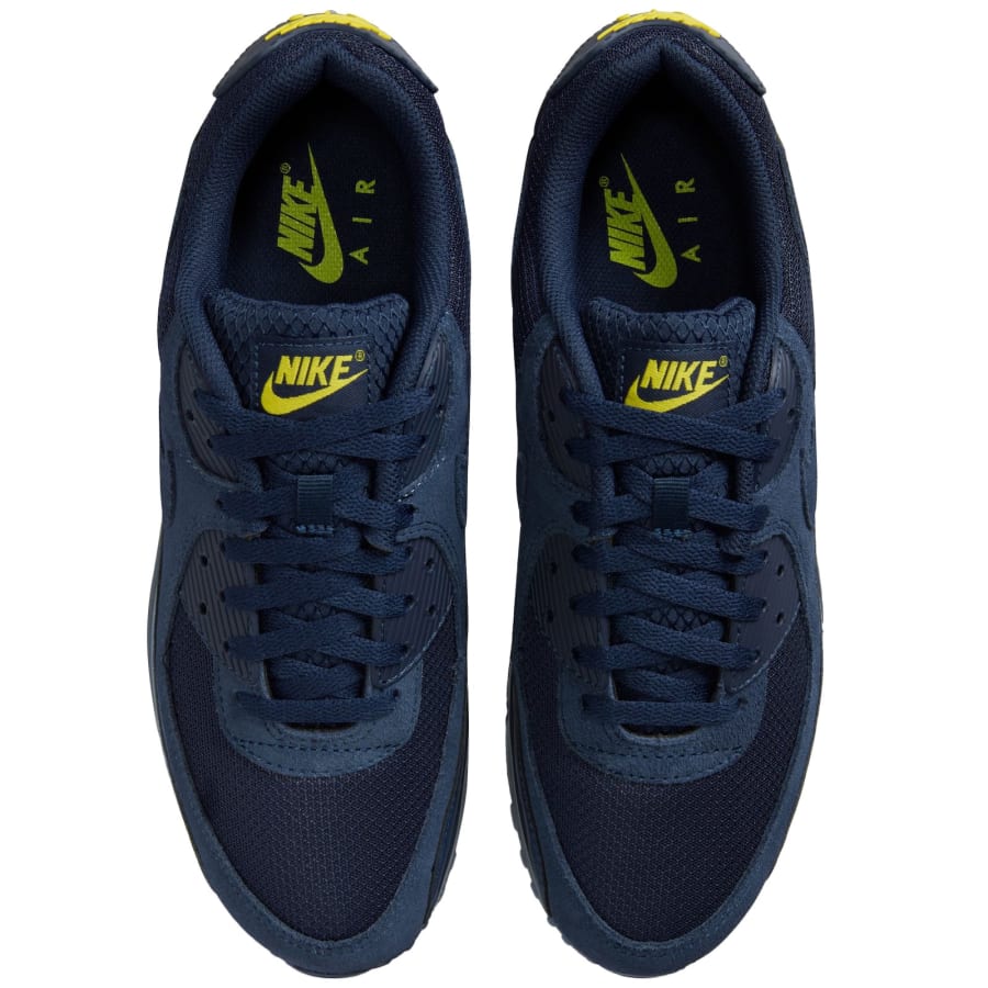 Image number 3 for Nike Air Max 90 Trainers Navy