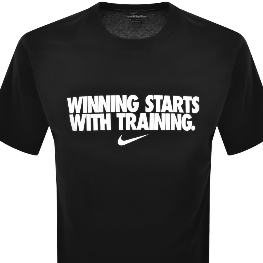 Image number 2 for Nike Training Dri Fit Winning T Shirt Black