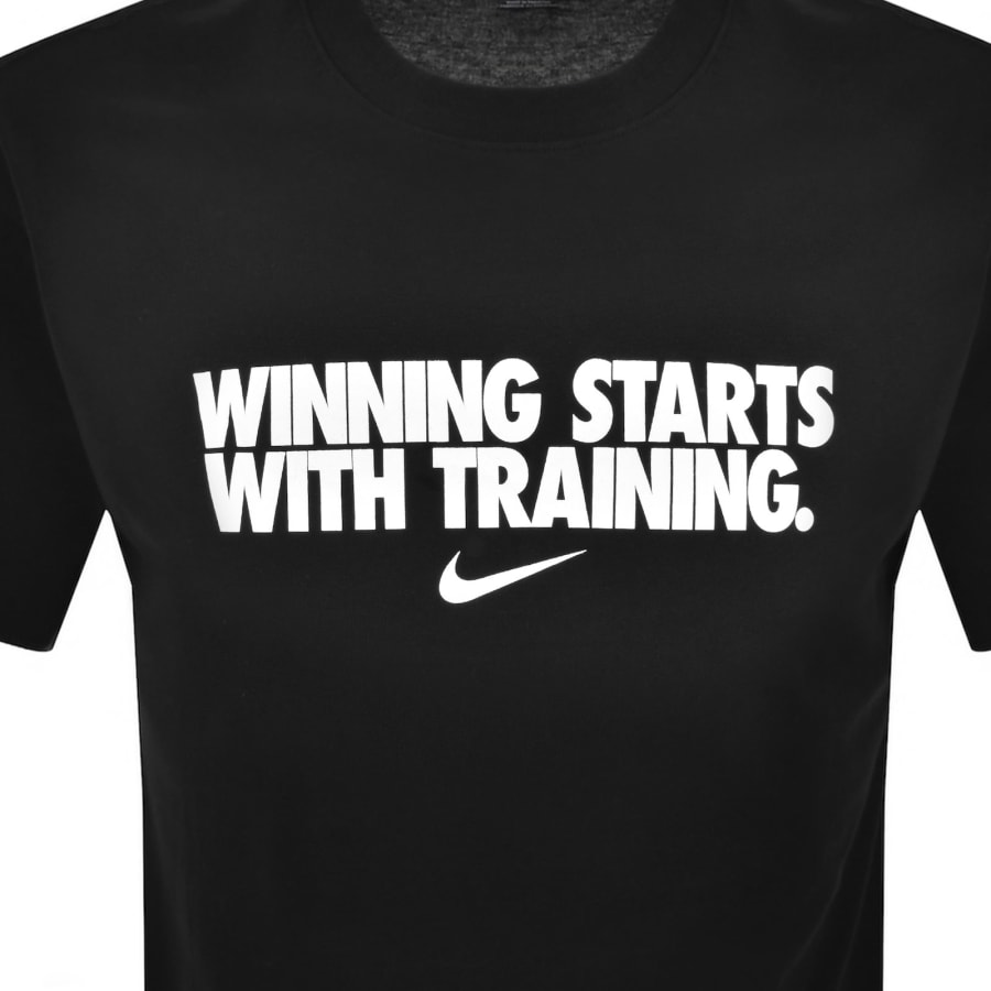 Image number 3 for Nike Training Dri Fit Winning T Shirt Black