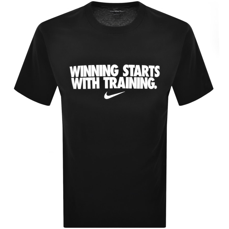 Image number 1 for Nike Training Dri Fit Winning T Shirt Black