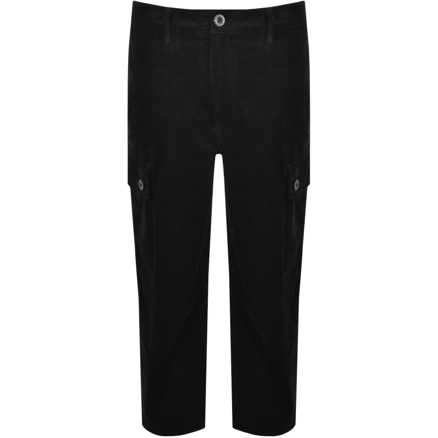Image number 2 for Pretty Green Dalmorton Cargo Trousers Black