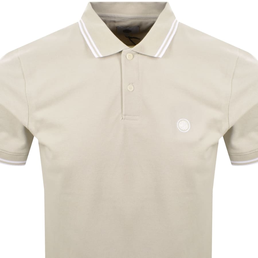Image number 2 for Pretty Green Barton Polo T Shirt Grey Stone