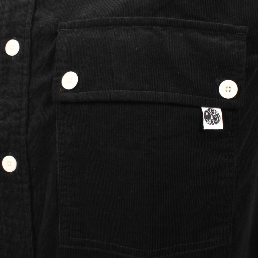 Image number 3 for Pretty Green Campbell Corduroy Shirt Black