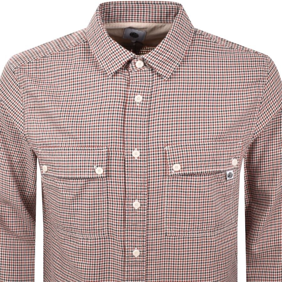 Image number 2 for Pretty Green Wykeham Check Shirt Navy