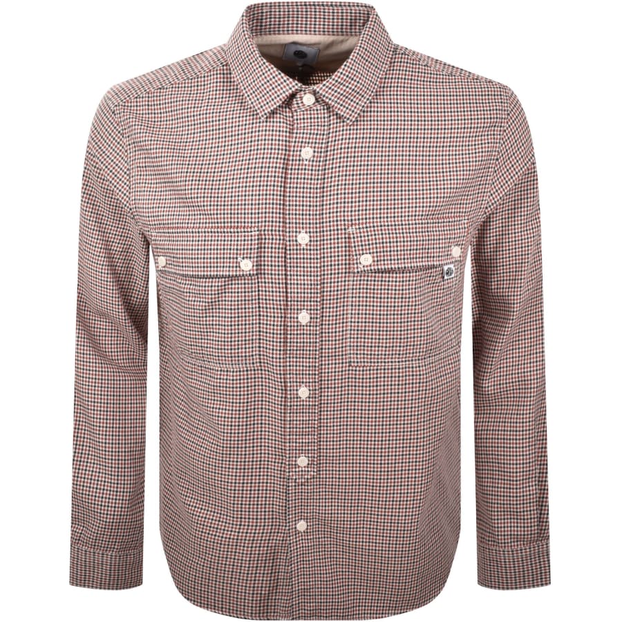 Image number 1 for Pretty Green Wykeham Check Shirt Navy