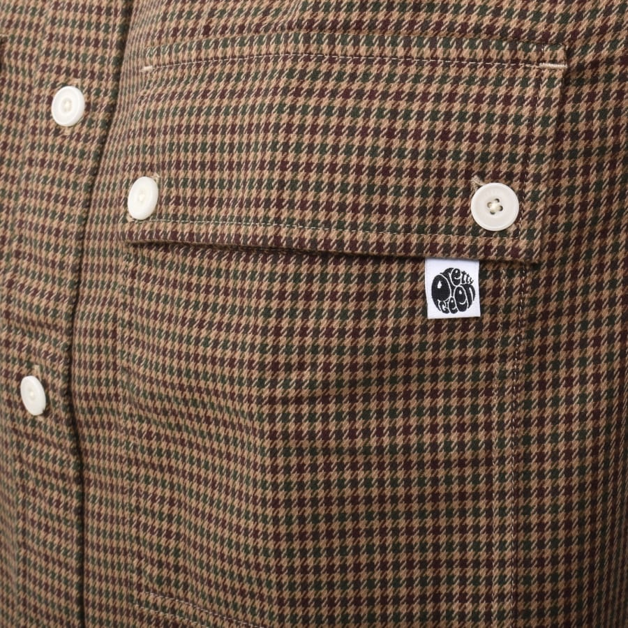 Image number 3 for Pretty Green Wykeham Check Shirt Khaki