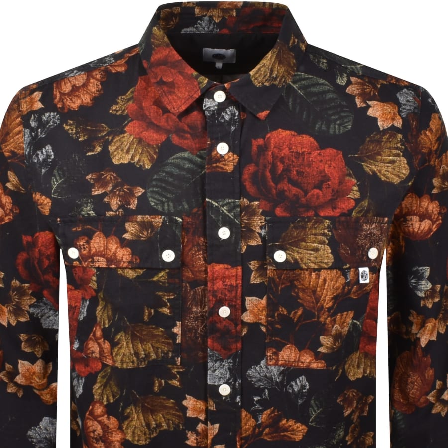 Image number 2 for Pretty Green Prestleigh Floral Shirt Multi