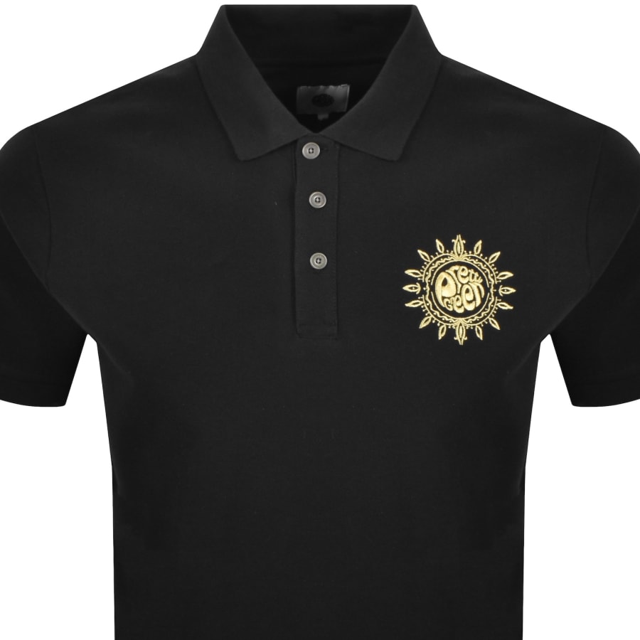 Image number 2 for Pretty Green Parthian Motif Polo T Shirt Black