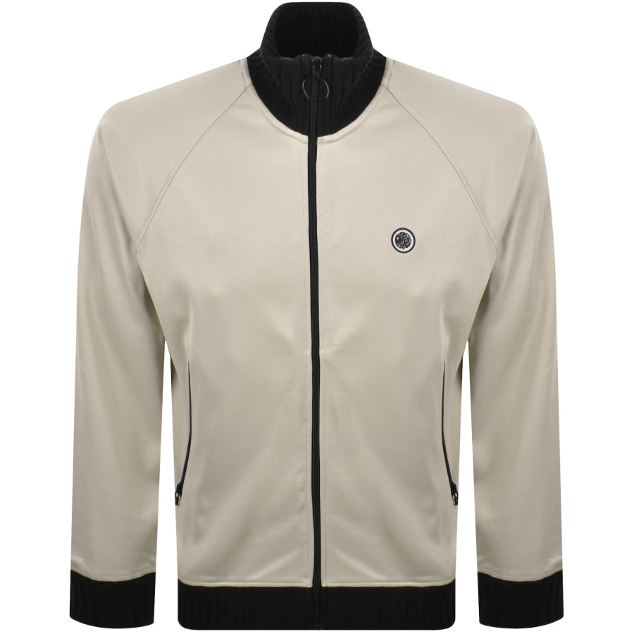 Image number 1 for Pretty Green Highbank Track Top Beige