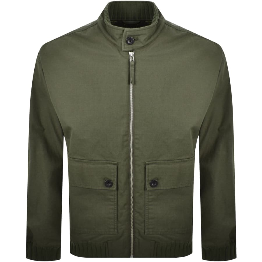 Image number 2 for Pretty Green Hatton Harrington Jacket Khaki
