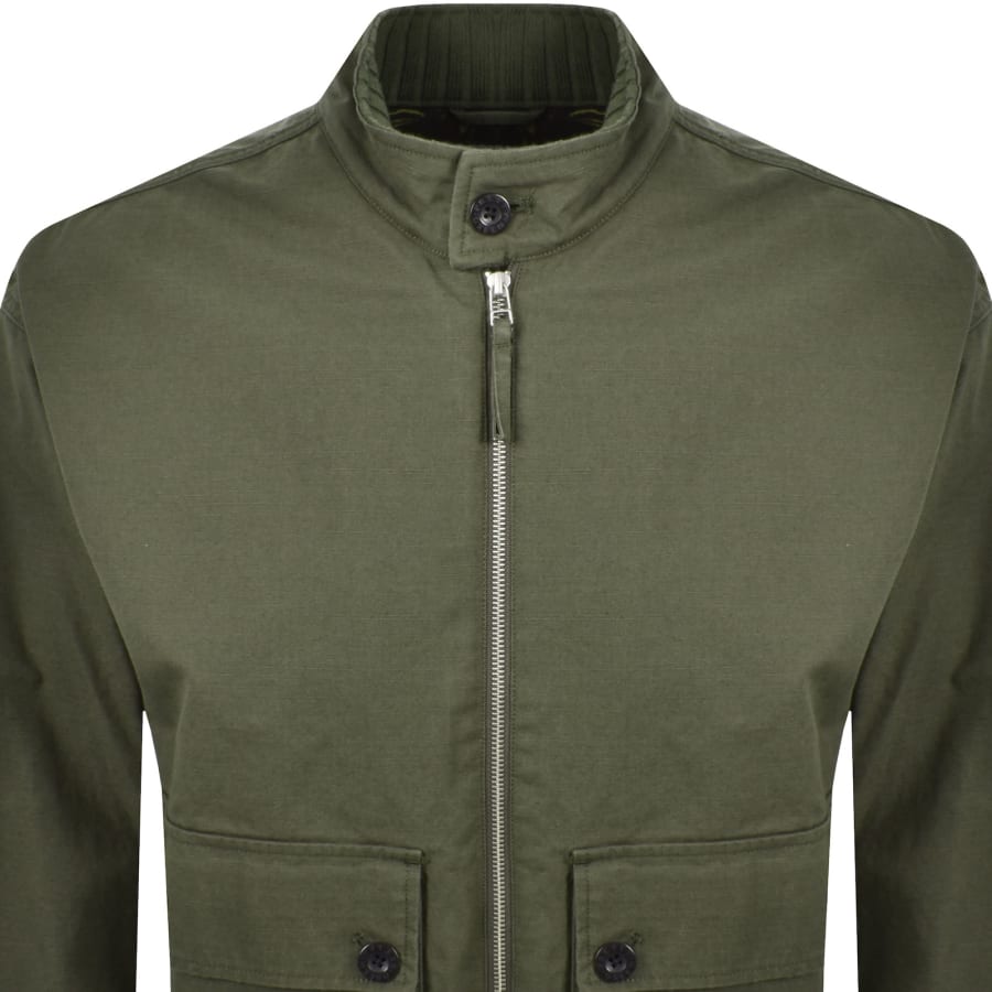 Image number 3 for Pretty Green Hatton Harrington Jacket Khaki