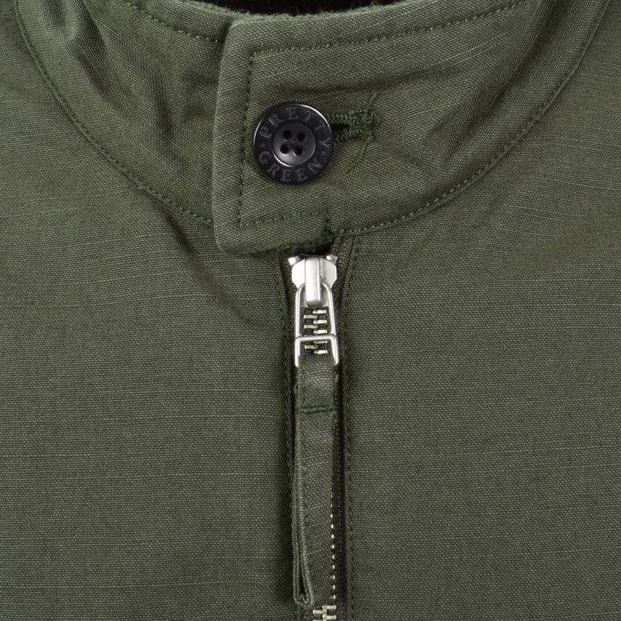 Image number 5 for Pretty Green Hatton Harrington Jacket Khaki