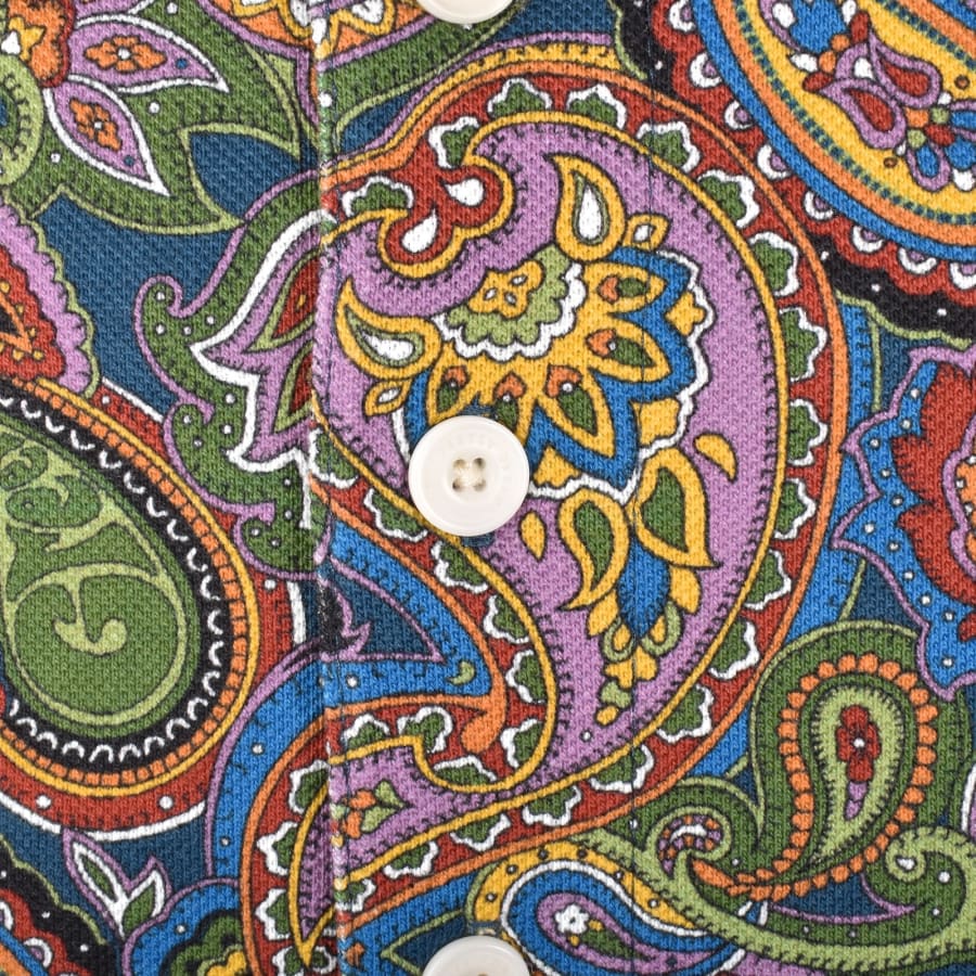 Image number 3 for Pretty Green House Paisley Polo T Shirt Multi