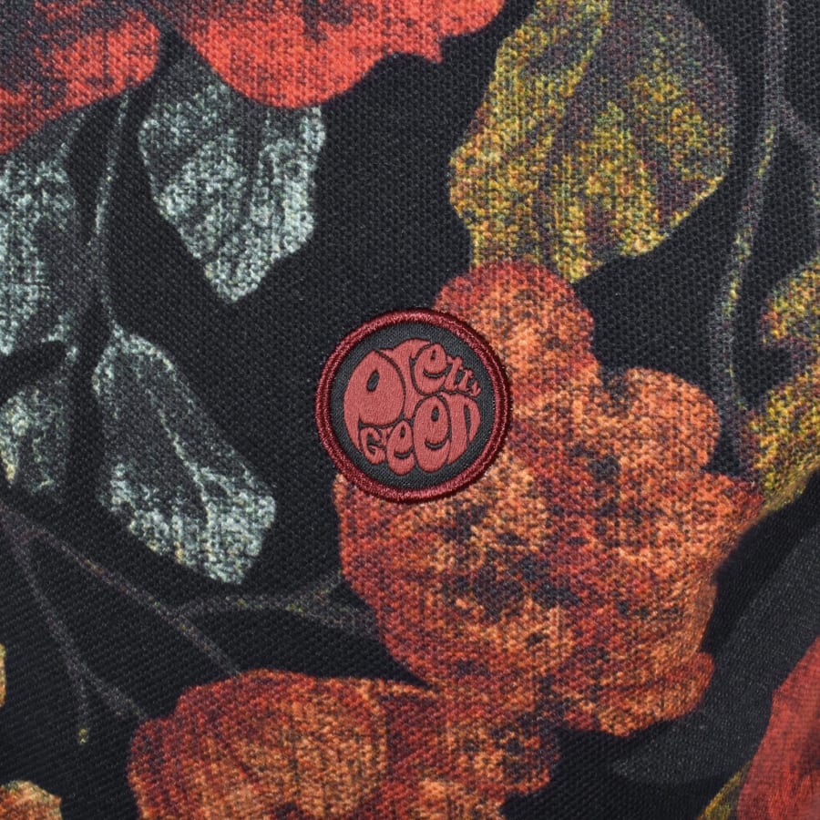Image number 3 for Pretty Green Prestleigh Floral Polo T Shirt Multi