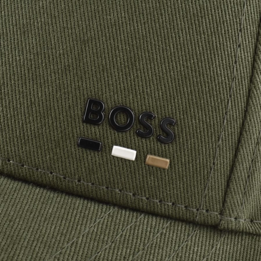Image number 4 for BOSS Zed Stripe Baseball Cap Green