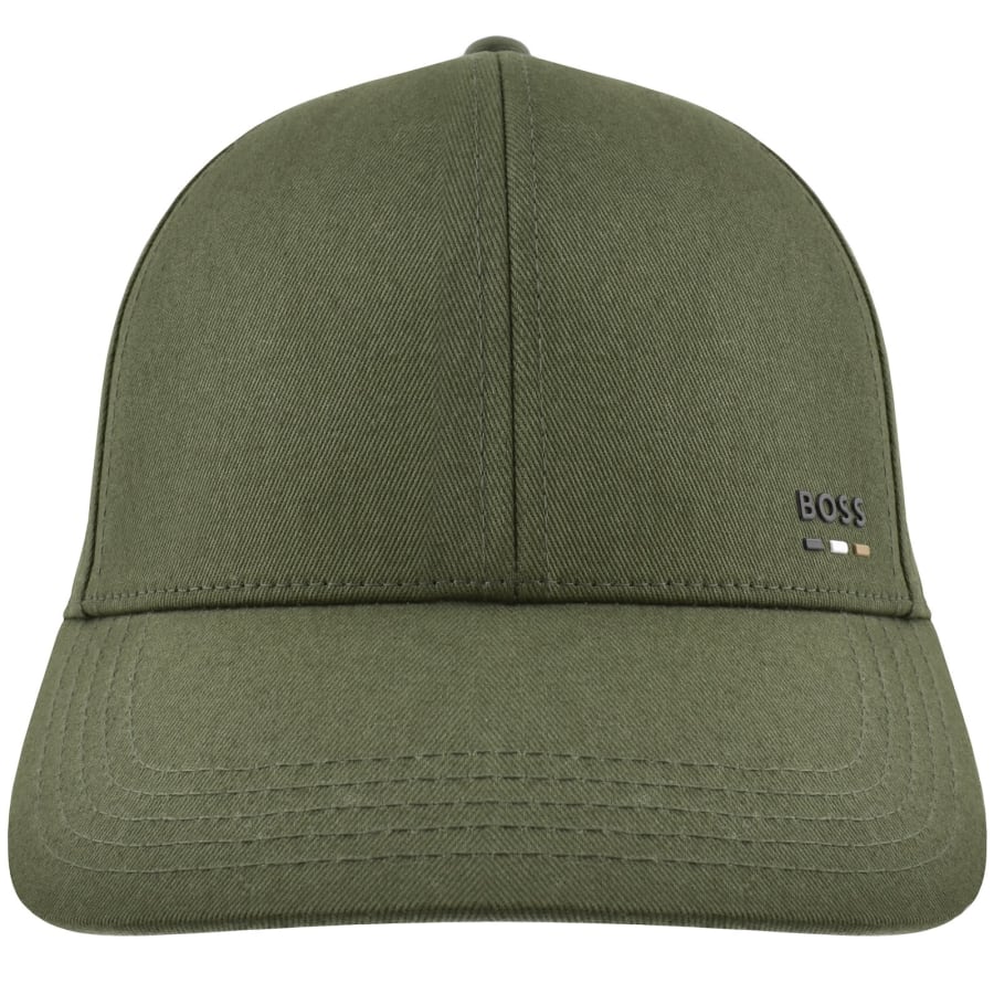 Image number 1 for BOSS Zed Stripe Baseball Cap Green