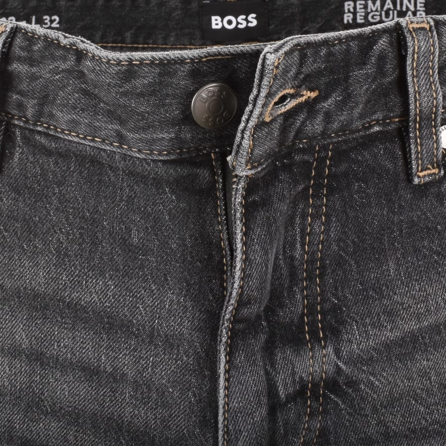Image number 5 for BOSS Re Maine Regular Fit Jeans Grey