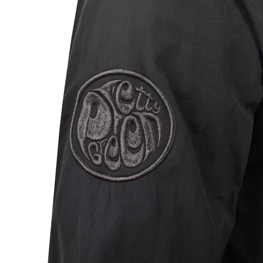 Image number 5 for Pretty Black Heaton Zip Overshirt Black