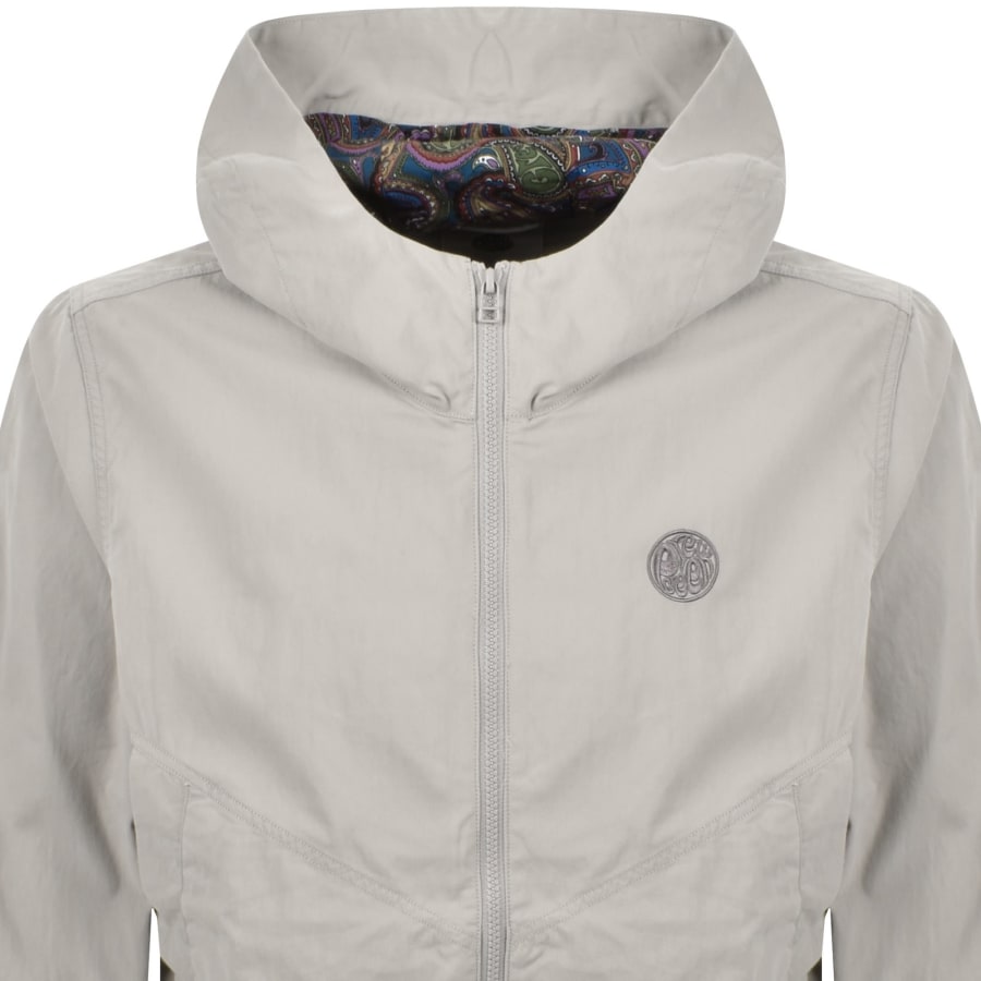 Image number 2 for Pretty Green Feltham Hooded Jacket Grey