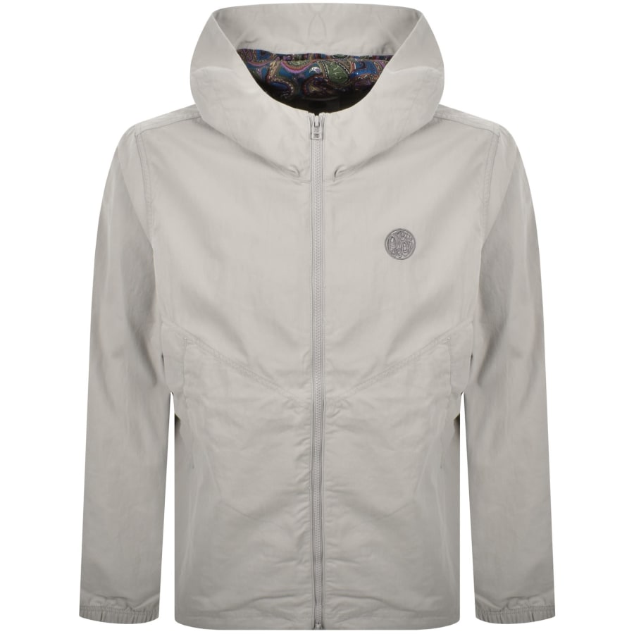 Image number 1 for Pretty Green Feltham Hooded Jacket Grey