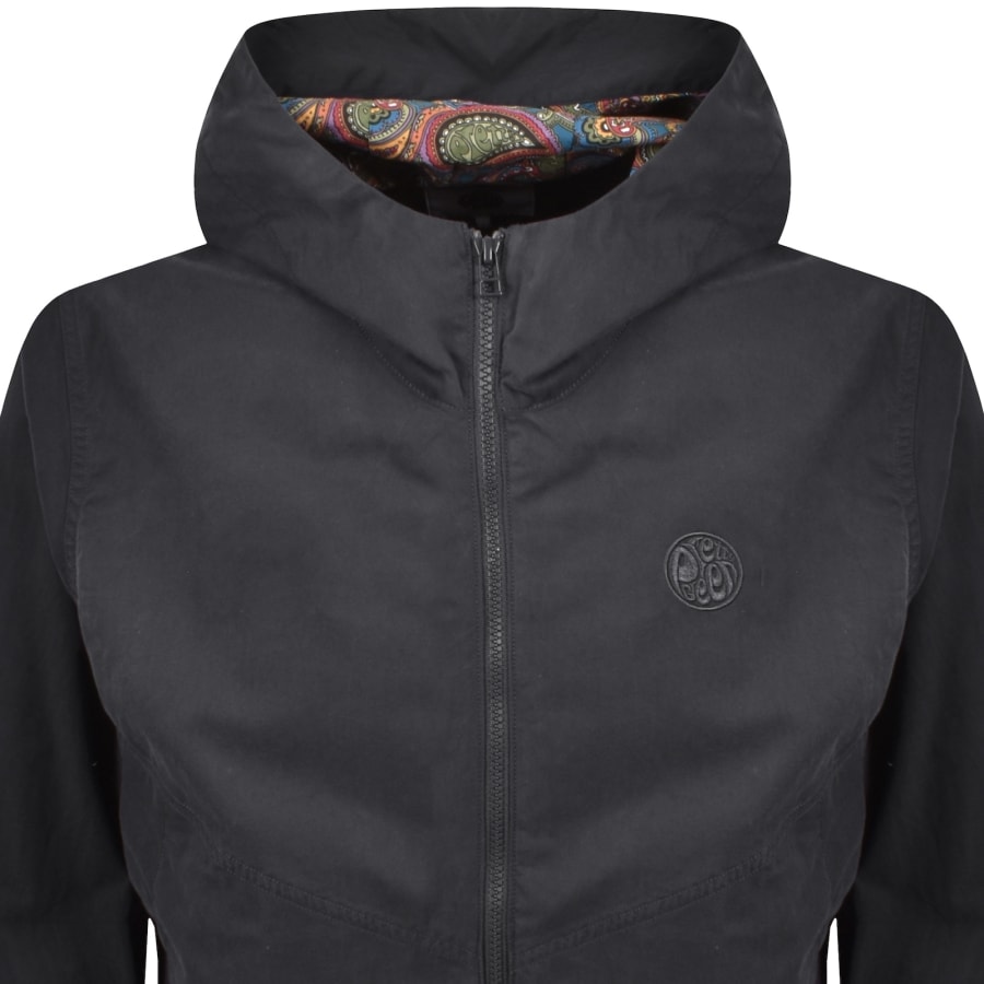 Image number 2 for Pretty Green Feltham Hooded Jacket Black