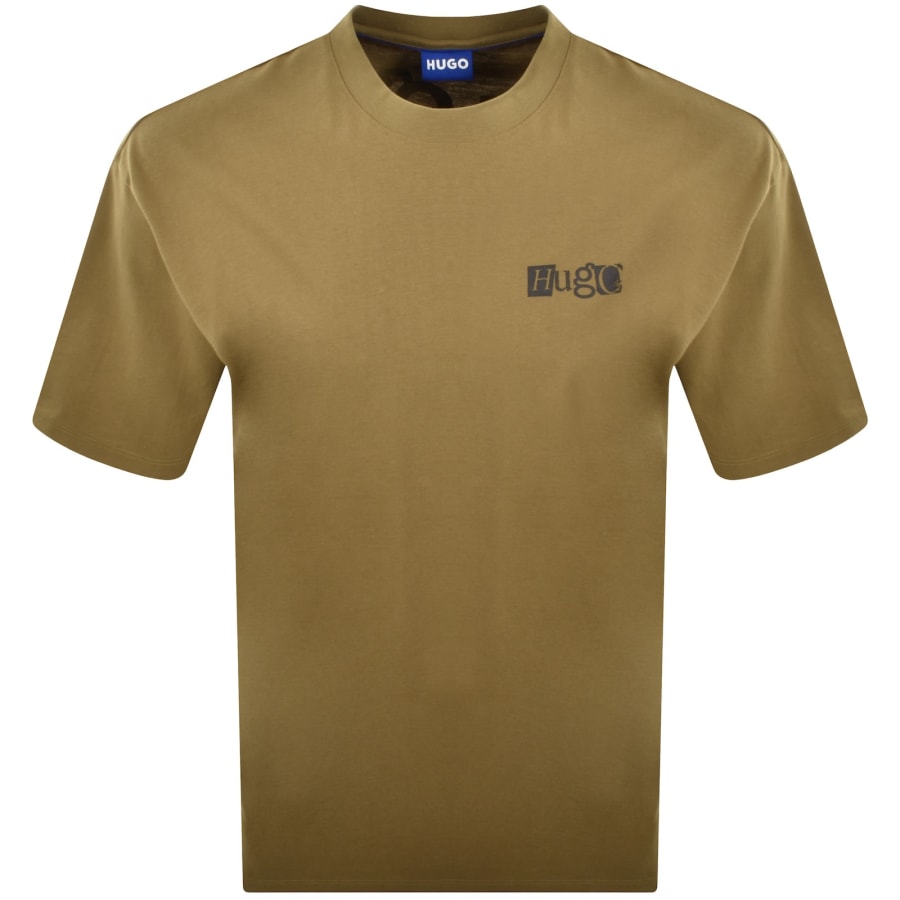 Image number 2 for HUGO Blue Nilte T Shirt Green