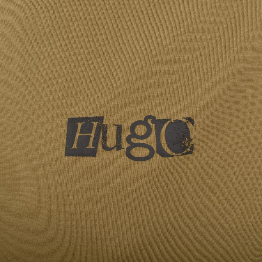 Image number 4 for HUGO Blue Nilte T Shirt Green