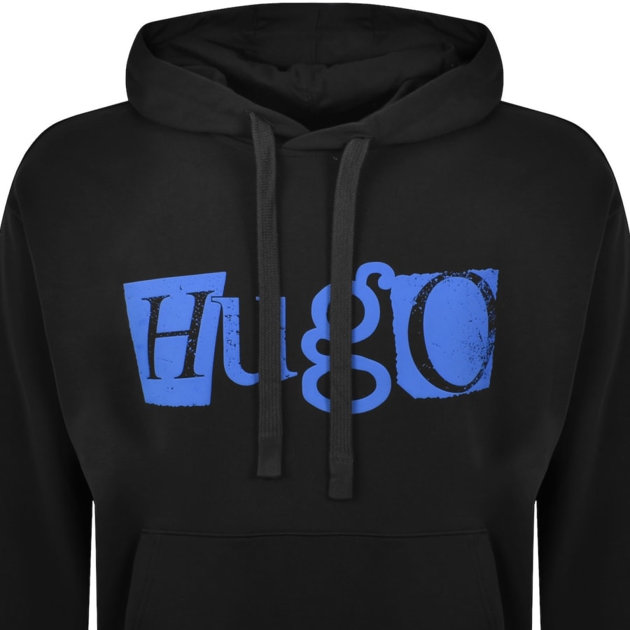 Image number 2 for HUGO Blue Nildi Hoodie Black