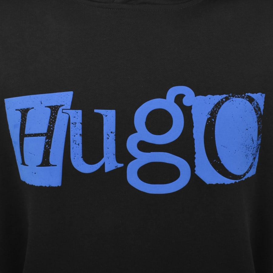 Image number 3 for HUGO Blue Nildi Hoodie Black