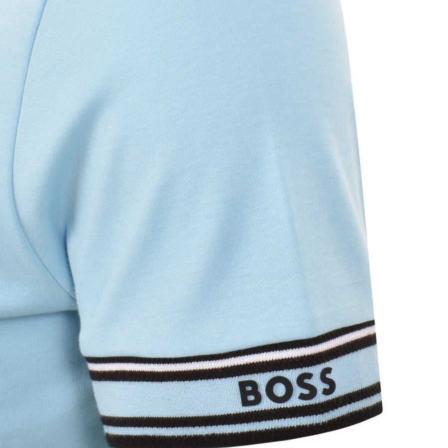 Image number 4 for BOSS Zone Polo T Shirt Pastel Blue