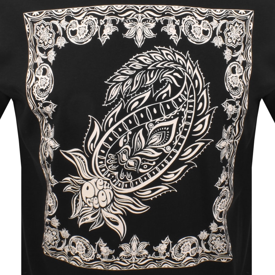 Image number 3 for Pretty Green Parthian Print T Shirt Black