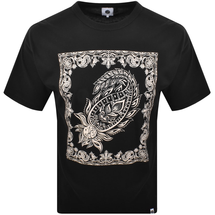 Image number 1 for Pretty Green Parthian Print T Shirt Black