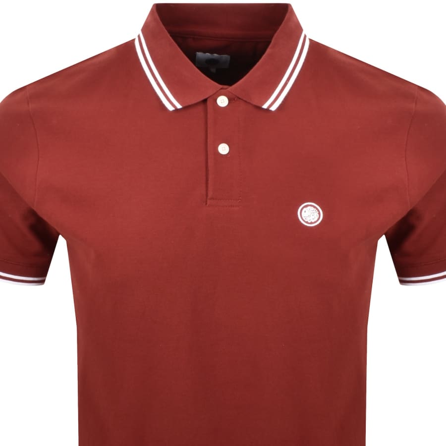 Image number 2 for Pretty Green Barton Polo T Shirt Burgundy