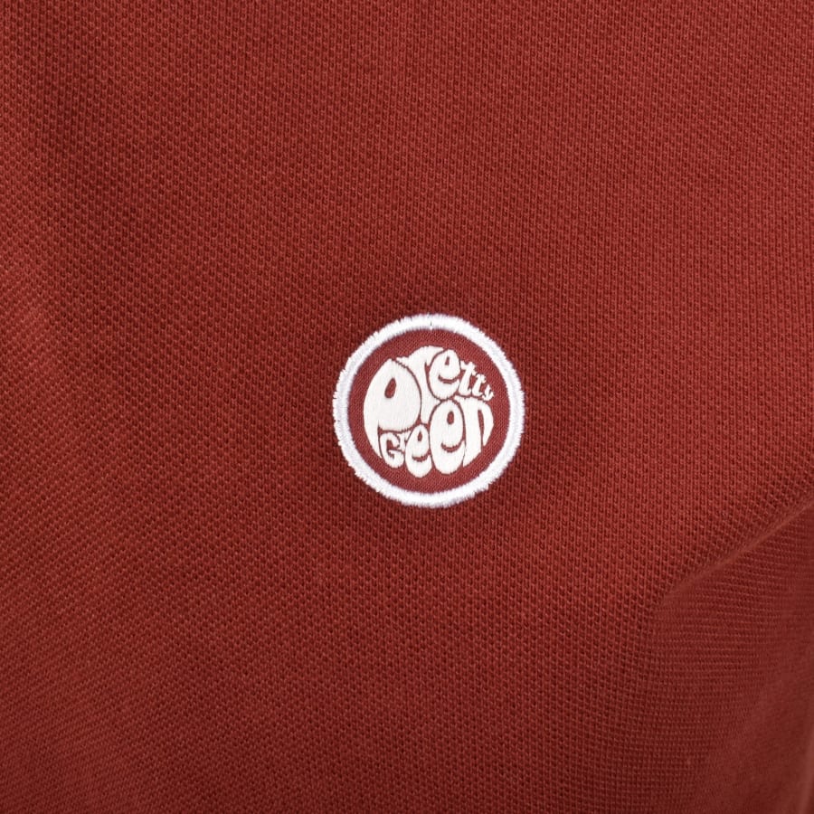Image number 3 for Pretty Green Barton Polo T Shirt Burgundy