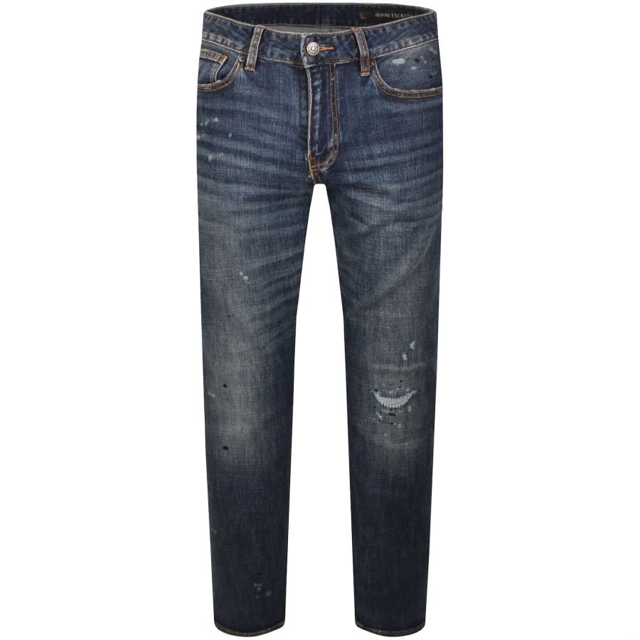 Image number 2 for Armani Exchange J14 Slim Fit Jeans Blue