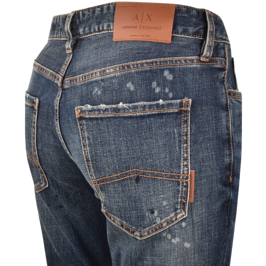 Image number 4 for Armani Exchange J14 Slim Fit Jeans Blue