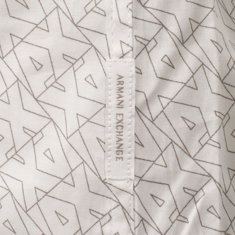 Image number 3 for Armani Exchange AX Pattern Shirt Off White