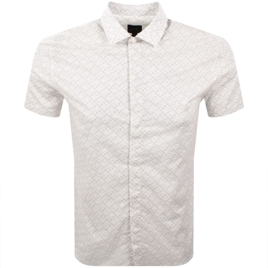 Image number 1 for Armani Exchange AX Pattern Shirt Off White