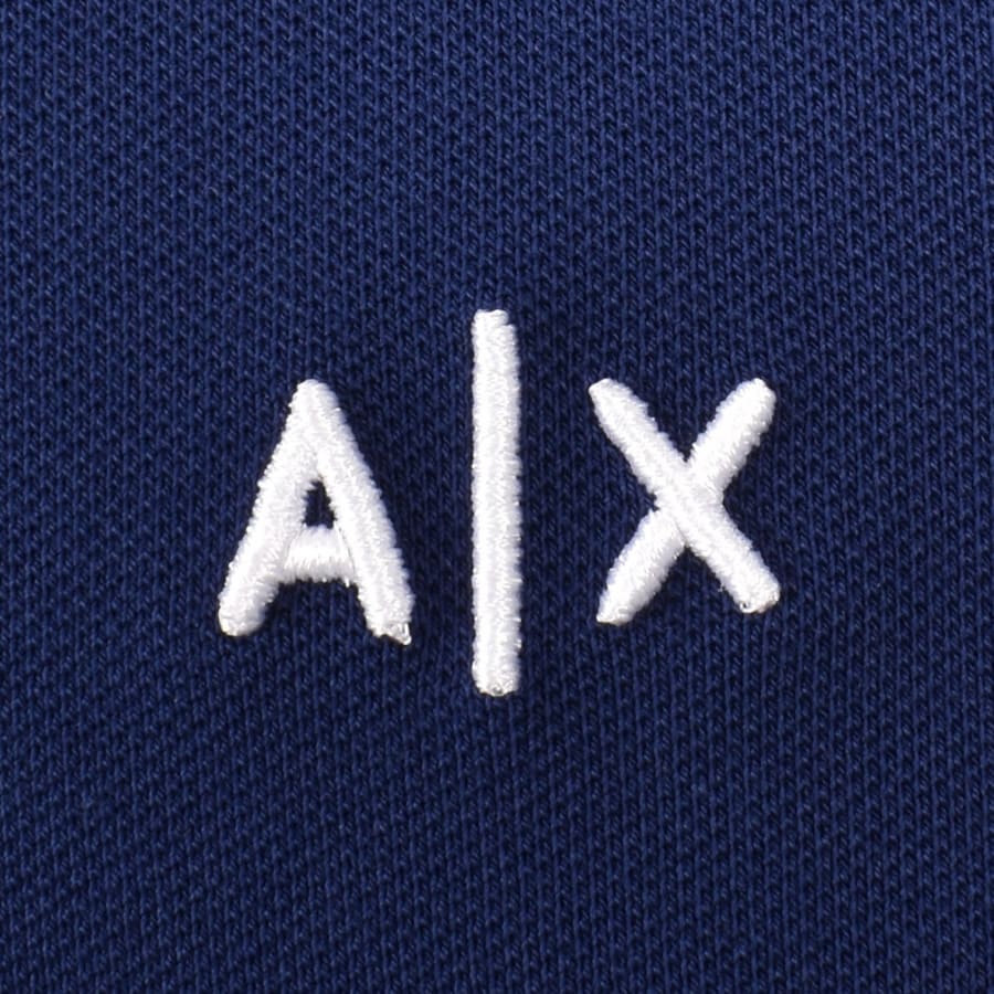 Image number 3 for Armani Exchange Polo T Shirt Beacon Blue