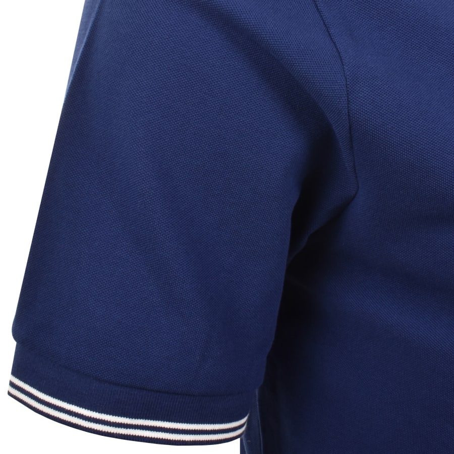Image number 4 for Armani Exchange Polo T Shirt Beacon Blue