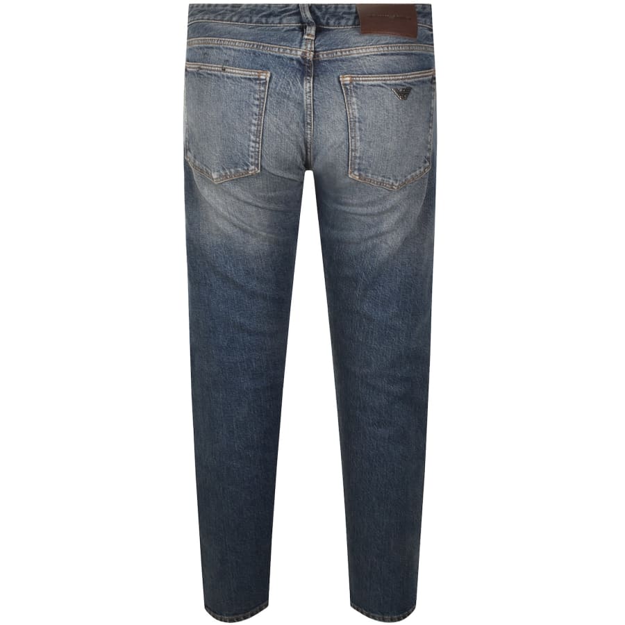 Image number 3 for Emporio Armani J75 Slim Fit Jeans Blue Denim