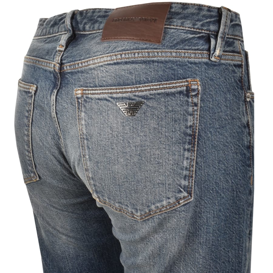 Image number 4 for Emporio Armani J75 Slim Fit Jeans Blue Denim