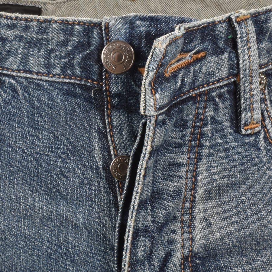 Image number 5 for Emporio Armani J75 Slim Fit Jeans Blue Denim
