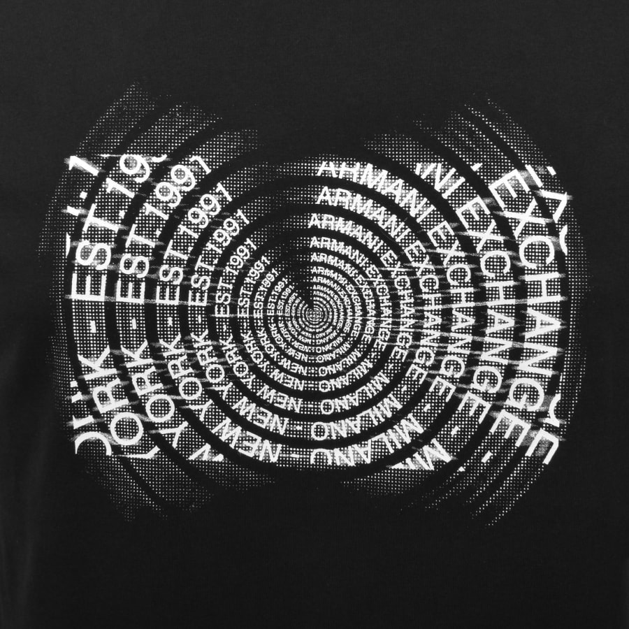 Image number 3 for Armani Exchange Graphic T Shirt Black Spire