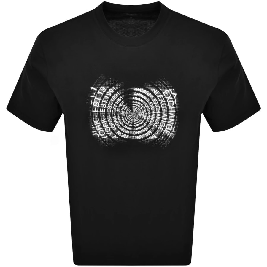 Image number 1 for Armani Exchange Graphic T Shirt Black Spire