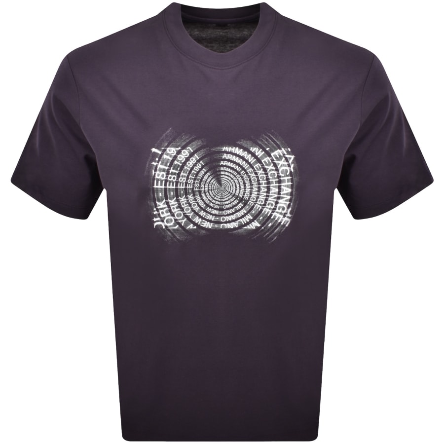 Image number 1 for Armani Exchange Graphic T Shirt Purple