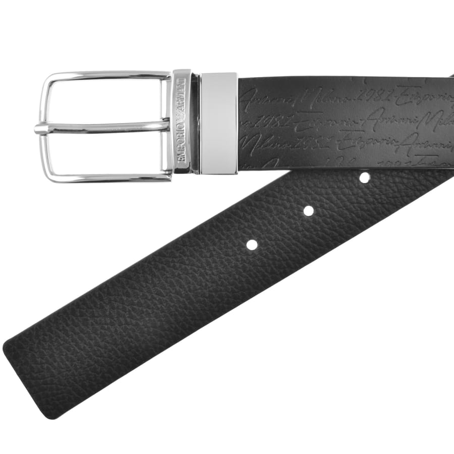 Image number 3 for Emporio Armani Reversible Belt Gift Set Black