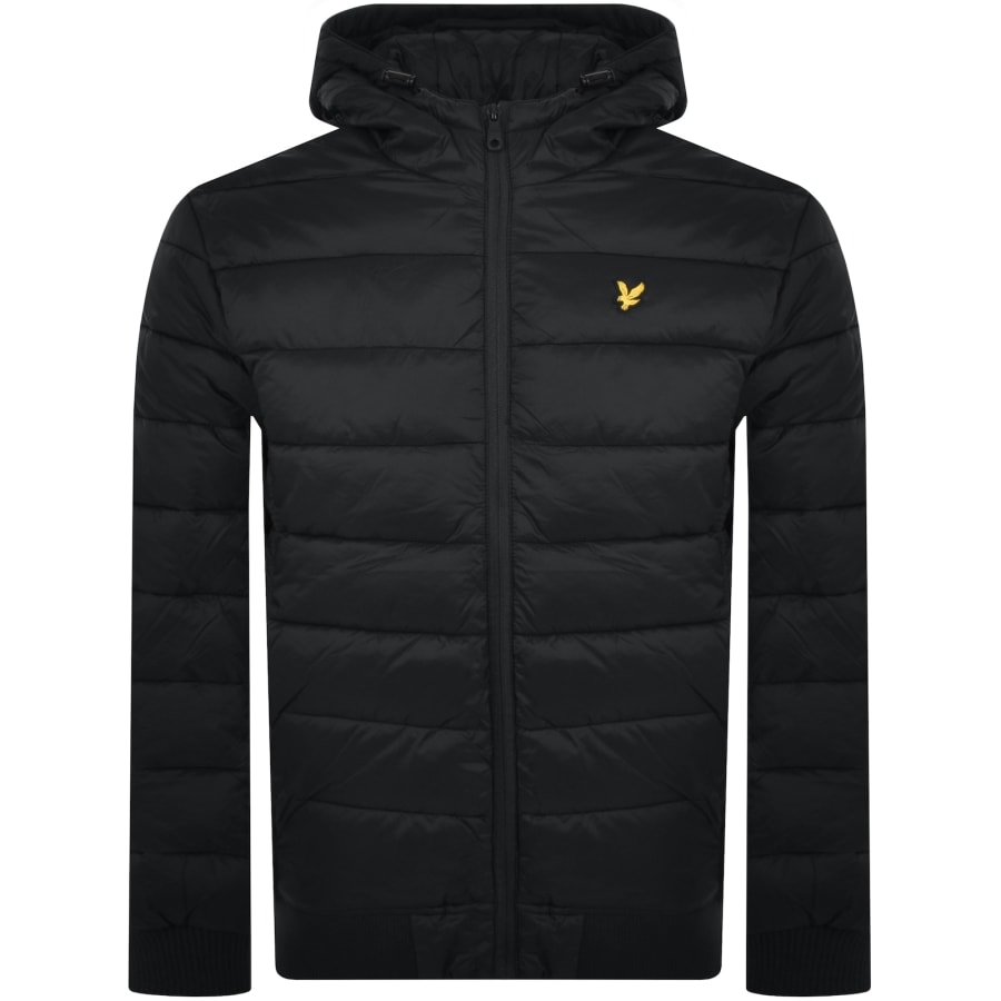 Image number 1 for Lyle And Scott Wadded Puffer Jacket Black