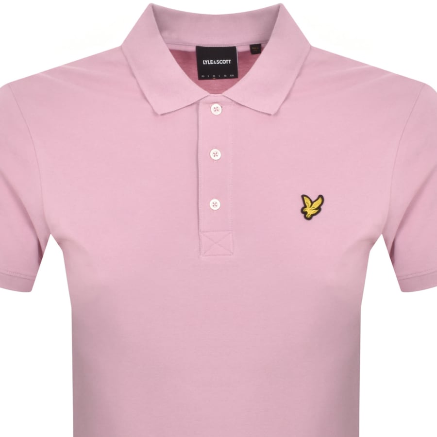 Image number 2 for Lyle And Scott Plain Polo T Shirt Pink